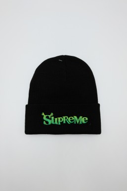 SUPREME SHREK BEANIE BLACK